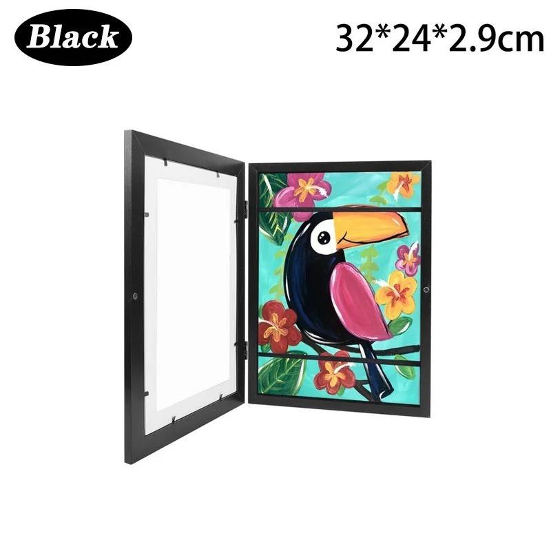 Children Art Frames Magnetic Front Open Changeable Kids Frametory for Poster Photo Drawing Paintings Pictures Display Home Decor