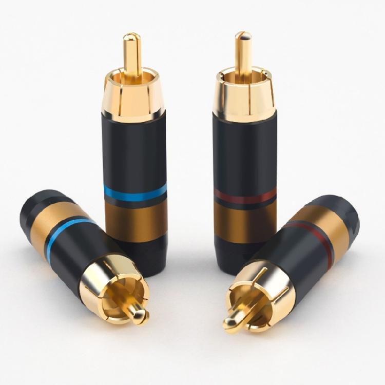 8.5mm Diameter Solder Terminals Connectors Male Plug Cable Connectors Adapter for Stereo TV Amplifiers Speaker Systems