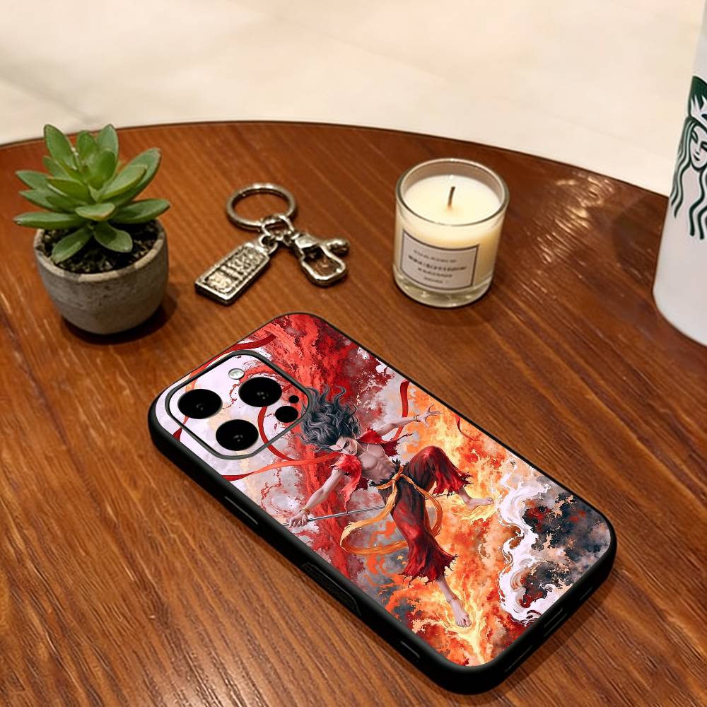 Epische Nezha Handyhülle Für iPhone 17, 16,15,14,13,12,11 Plus,Pro Max, Andere Silikon Weiche Schwarze Abdeckung