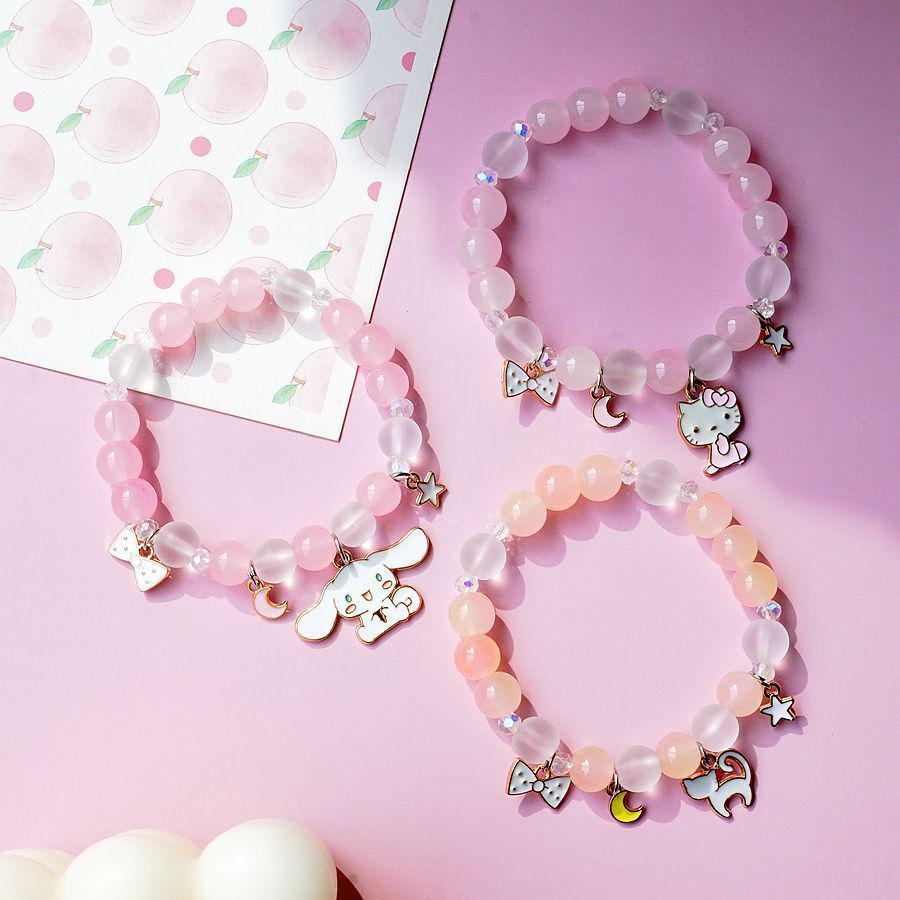 2023 Korean Style Temperament Cute Cinnamoroll Crystal Beaded Bracelet for Women