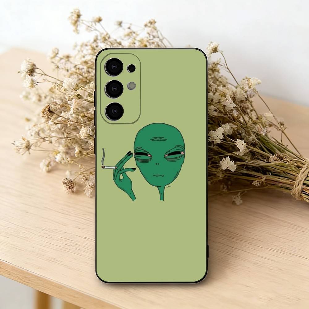 

Смешной космический НЛО А-инопланетянин Т-вещь Чехол для телефона для Samsung S25, S24, S21, S22, S23, S30, Ultra, S20, Plus, Fe, Мягкий силиконовый черный чехол Samsung S30plus5G