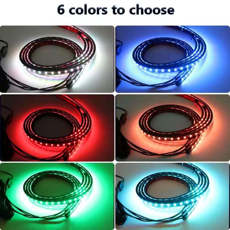 RGB Exterior Car LED Strip APP Remote Control LED Strip Under Car Tube Underglow Underbody System Neon Light
