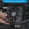 PC Water Cooling Radiators Bracket, 120mm Fan Mount Metal Stand for Pump Tanks Reservoir, Black
