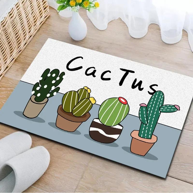 Cartoon Cat Printed Entrance Doormat Carpet for Bedroom Living Room Hallway Soft Small Area Rug Floor Mat Home Decoration