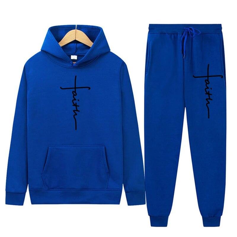 2026 Men's Hooded Sweatshirts and Men Pants Casual Men's Tracksuit Sportswear Autumn Winter Men Suit Men's Clothing Leisure Sets Male