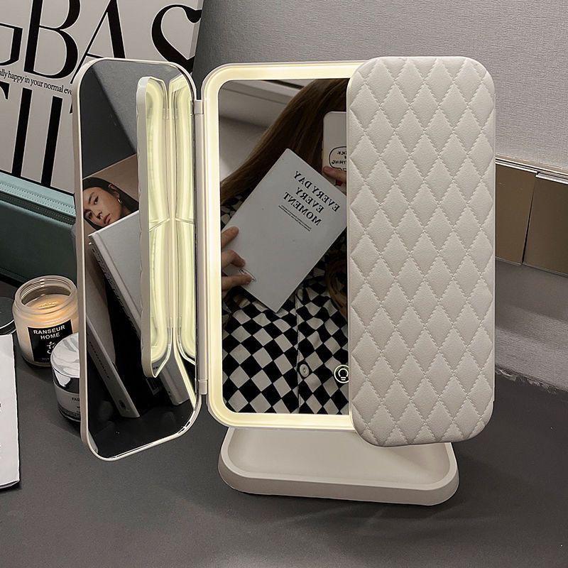 Three-Sided LED Vanity Mirror with 270° Wide Angle