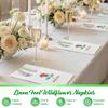 100Pc Linen Feel Paper Napkins Elegant Paper Napkins Multipurpose Safe Linen Feel Napkin for Wedding Silverware Party Restaurant
