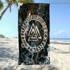 Klassisches Kultur Wikinger Logo Strandtuch, Saugfähig Leicht für Strand Reisen Schwimmen Yoga