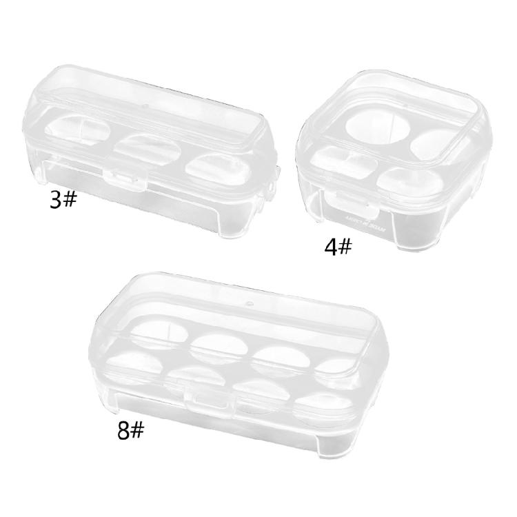 Eggs Holder Container Eggs Storage Boxes Shockproof Holder 3 Grid/4 Grid/8 Grid