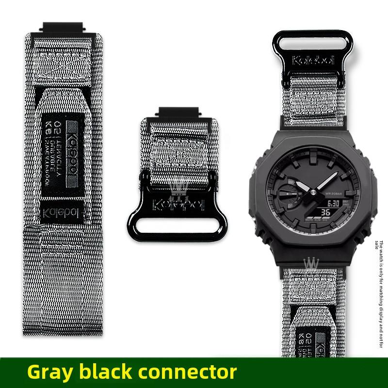 GA2100 Design s poutkem Plátěný řemínek Pro Casio G-SHOCK 5611 GA-2100 GA-2110 GA-B2100 Pánský Venkovní sport Nylonový řemínek na hodinky příslušenství