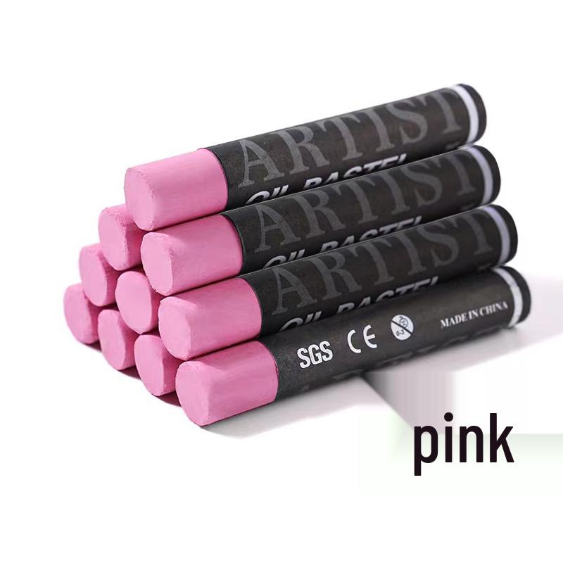 Supermjuk enfärgad oljepastellpinne - Vit, Svart eller Grå