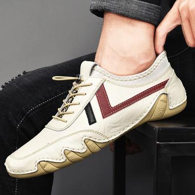 New Autumn Men's Leather Soft Bottom Trendy Versatile Personality Driving Shoes Men's Shoes