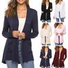 Women Coat Thin Soft Breathable Slim Fit Solid Color Friendly to Skin