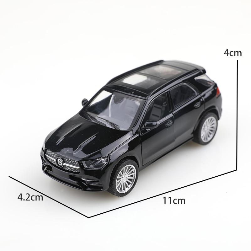 (Eingetütet)1:43 Klassisches Limousinen-Legierungsmodellauto, Simuliertes SUV-Geländefahrzeug, Legierungsauto für Kinder, Spielzeugmodell für Jungen, Autozubehör