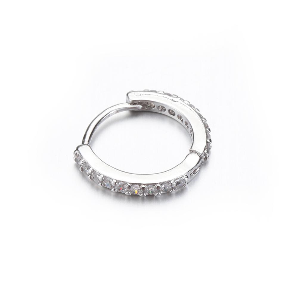 Conch Snug Helix Cartilage Tragus  Nose Ring CZ Ear Piercing  Body Jewelry Huggie Hoop Earring