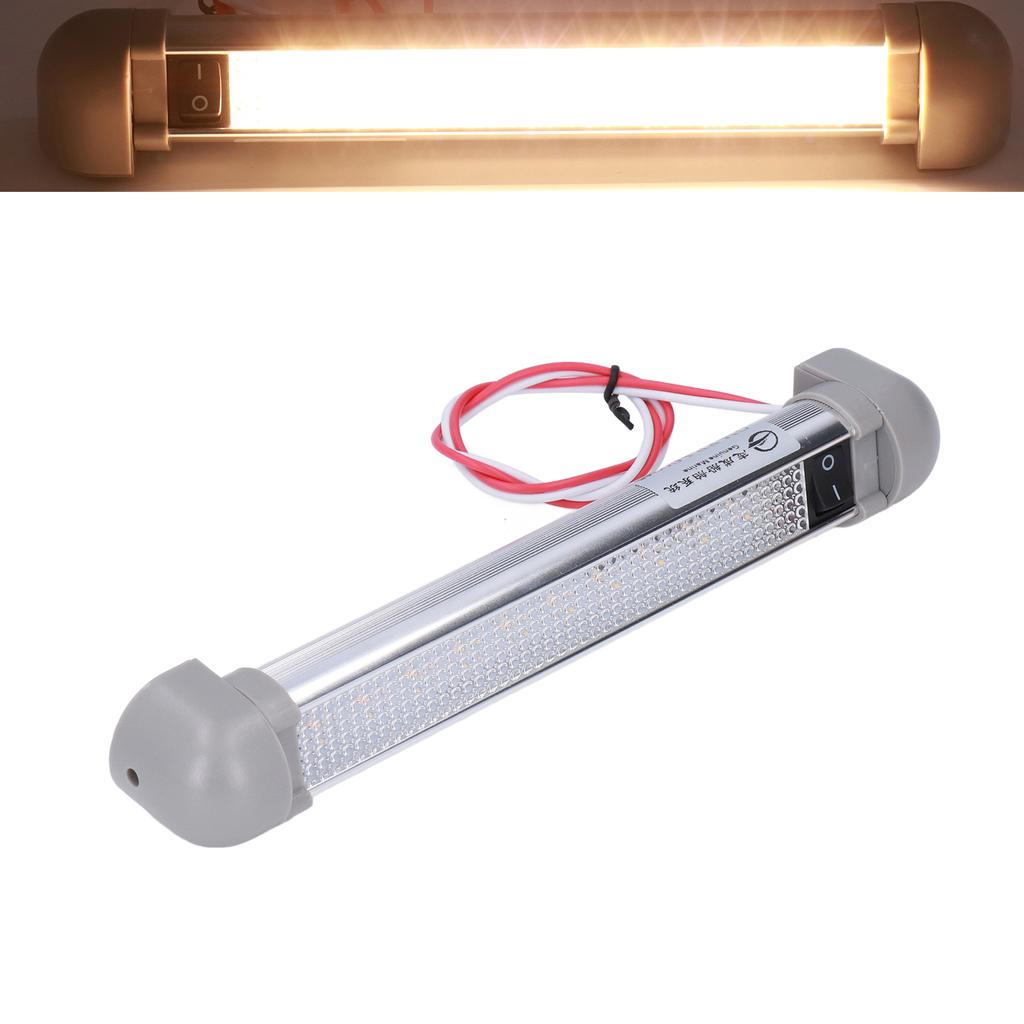 8.9in LED Awning Light Bar DC12V/24V 2W 180° Rotation IP66 Waterproof 720LM ON OFF Switch for RV Boa