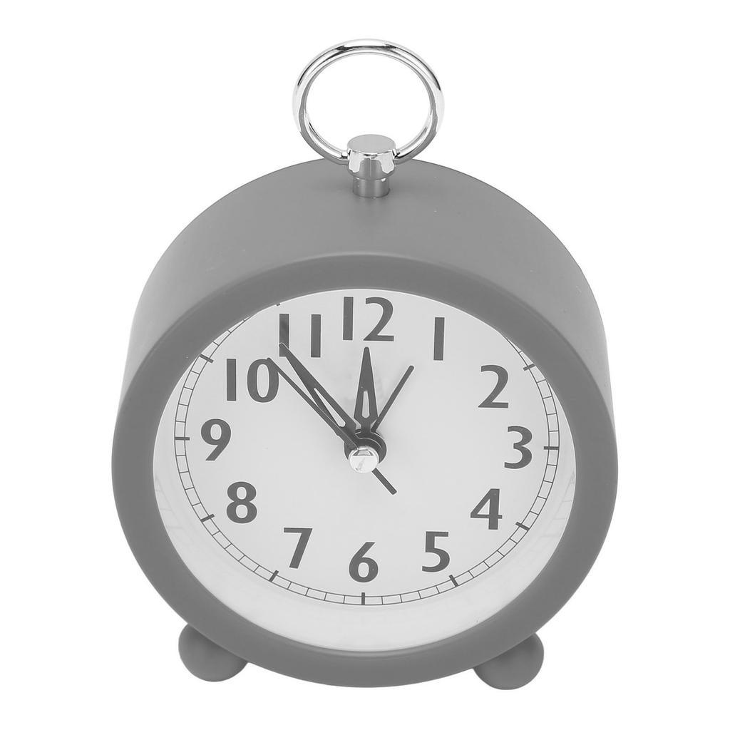 Circular Alarm Clock Battery Powered Electronic Alarm Clock Simple Plastic Button Alarm Clock for