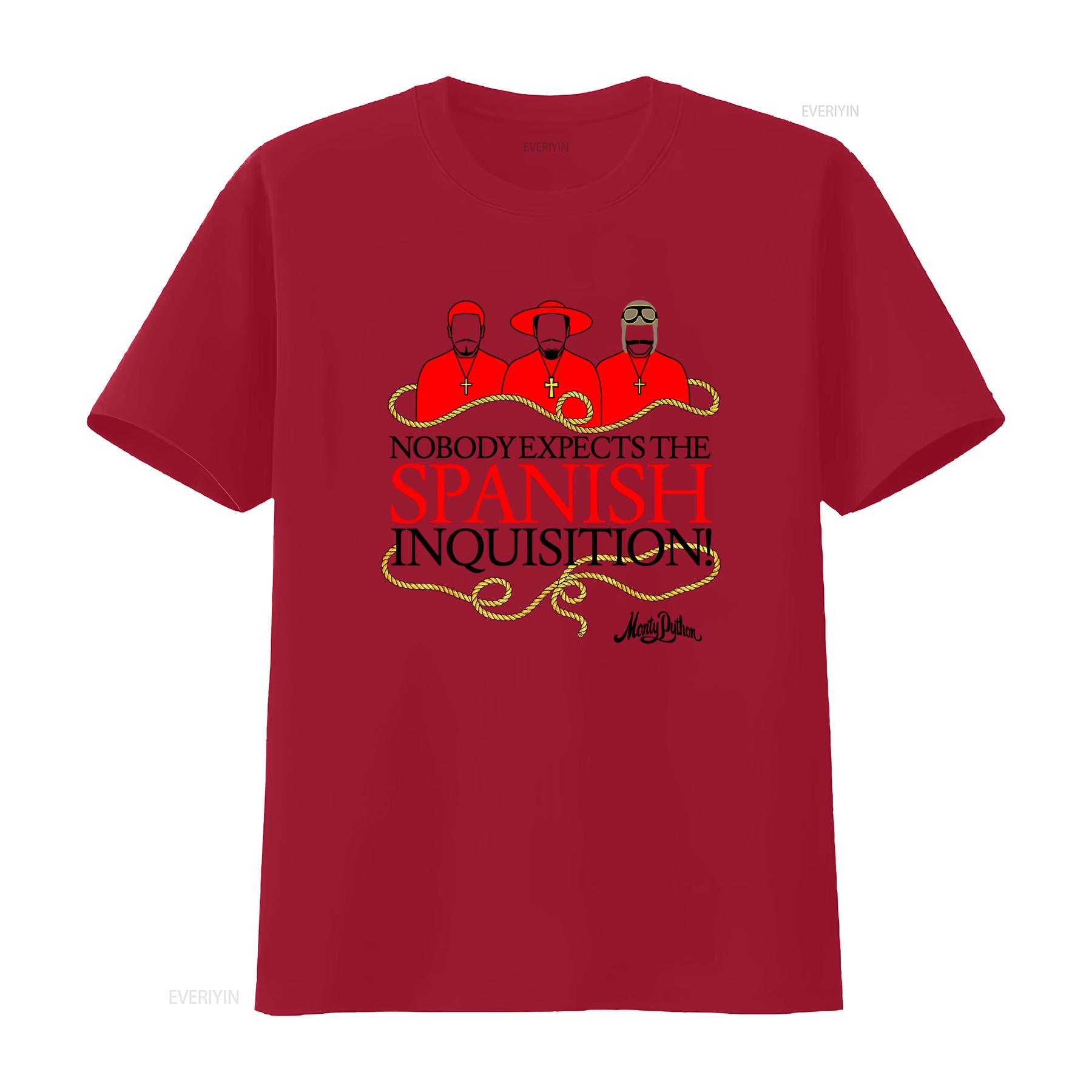 Monty Python Nobody Expects The Spanish Inquisition T Shirt For vintage Washed graphic Soft Top For Everyday Wear Slightly S