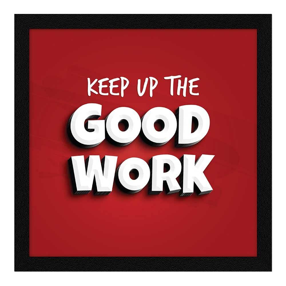Motivational Wall Frames, Inspirational Quotes Wall Frames For Home Office Study Room Decor, Multicolor Posters With Frame, Set of 4