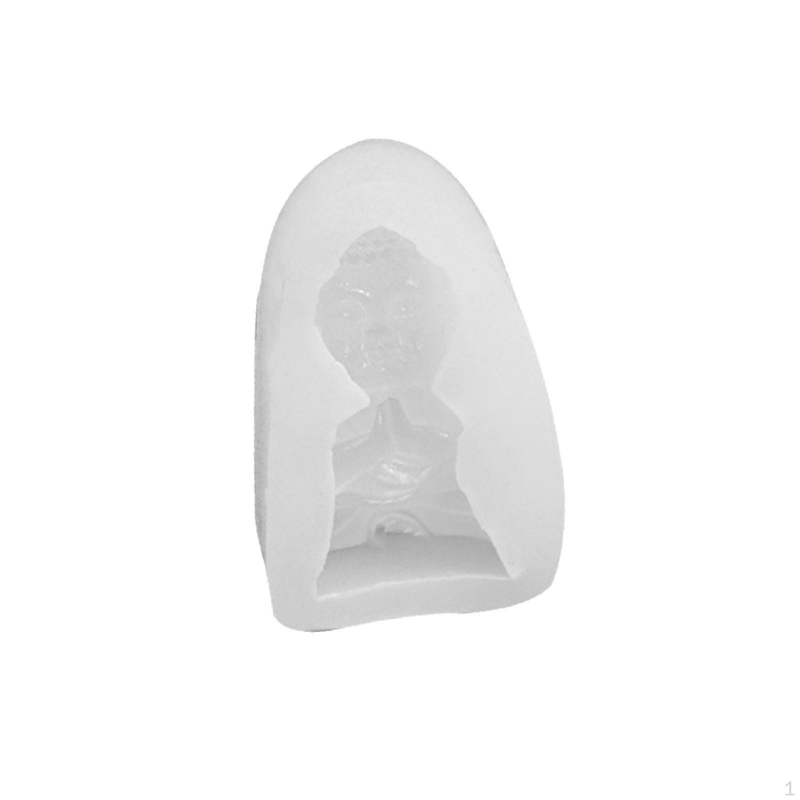 

Модель скульптуры Будды, силиконовая свеча, украшение для медитации, домашний декор, орнамент, воск Prayer 4.5cmx7.5cm