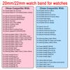20mm 22mm Silicone Strap For Huami AMAZFIT BIP 6 5 BALANCE 2 GTS/GTR 4 3 2 GTS 4 Mini Active 2 Bracelet For HUAWEI WATCH 5 Bands