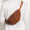 Vintage Waist Fanny Pack PU Leather Casual Chest Bag Hanging Waist Bag Men's Waist Bag  Outdoor