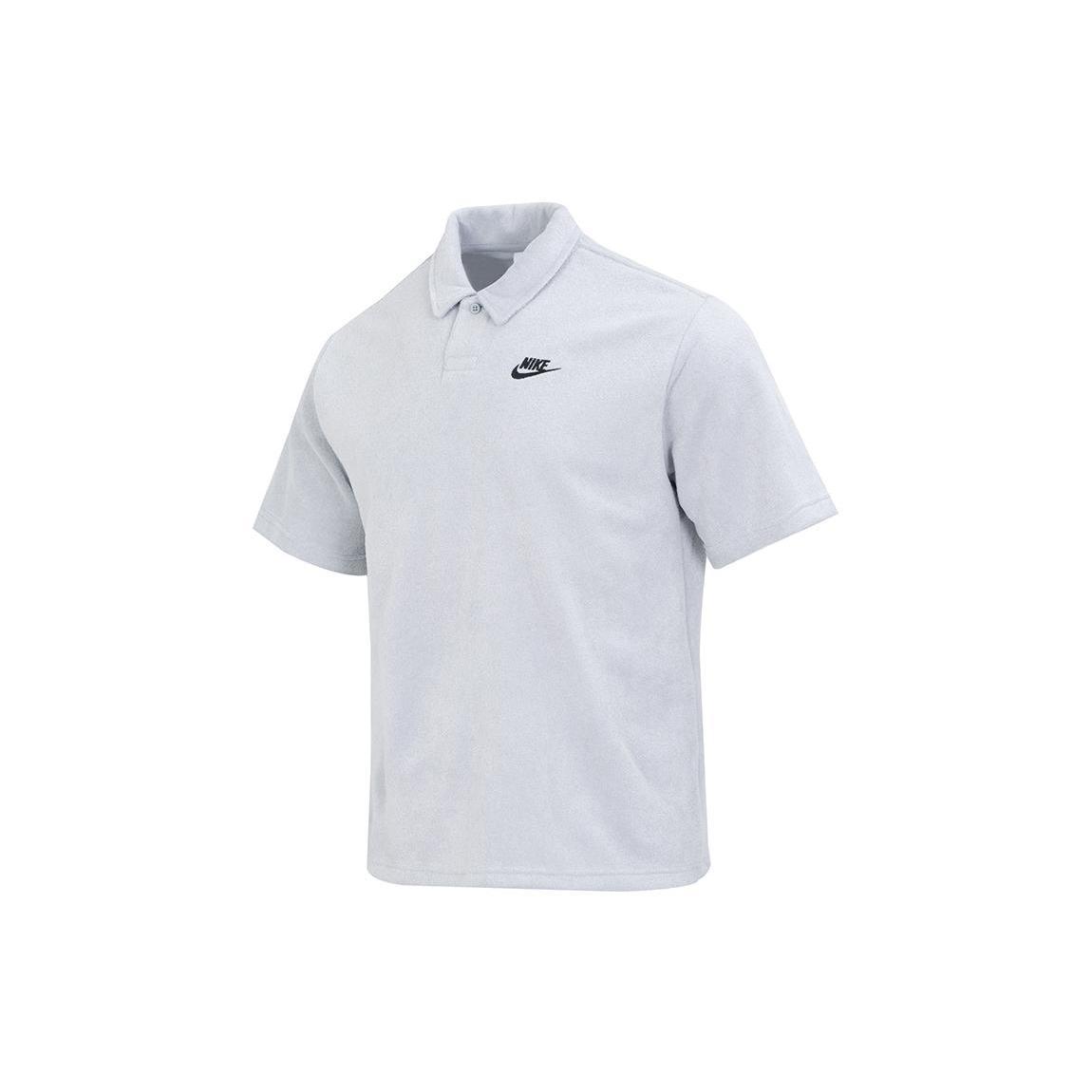 Мужские поло Nike Серое с воротником-поло Умеренный прямой крой DX0740-012 XL
