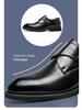 Men's Pointed Toe Cowhide Leather Shoes: Genuine Casual & Business Formal, British Style - Black/Brown, 2025.