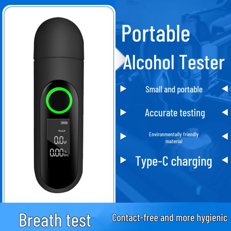 

USB-Powered AT-008 Portable Breathalyzer Detector чёрный