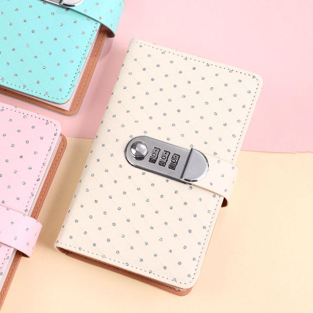 

Little Crystal Cover Budget Binder with Lock 50Sheets Planner Organizer Stainless Ring Binder чорний