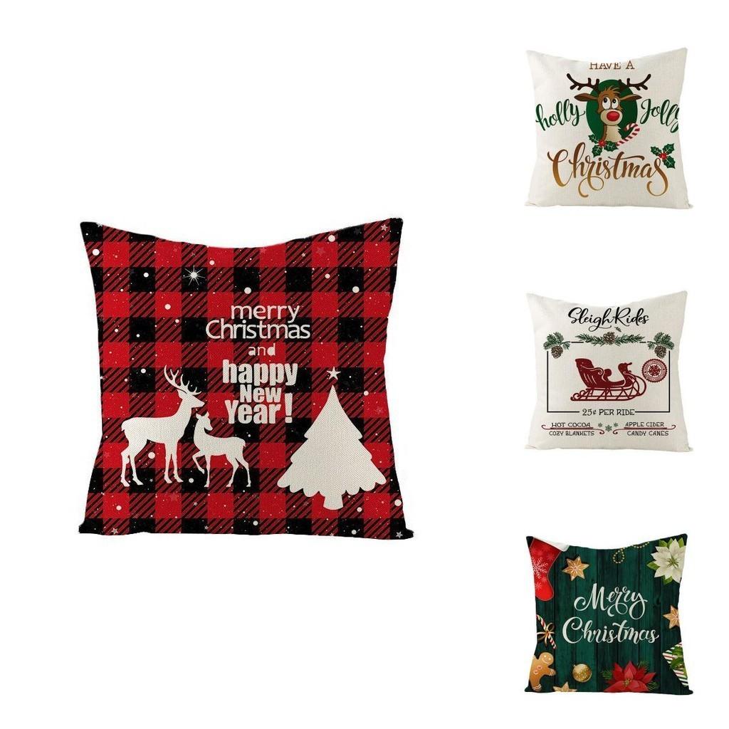 Festive Multicolor 18" Christmas Cushion Cover Ideal For Home And Office Decor