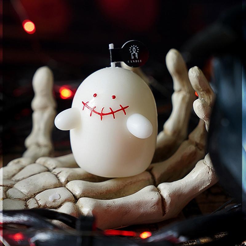 Cadou Halloween Decor de Petrecere Dovleac Simulat Ornament Fantomă Desen Animat Handmade Lumânare Ceară de Soia Ambiantă 3 Stiluri