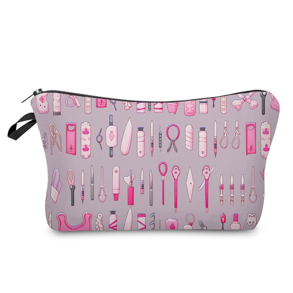 Women Medical Series Print Cosmetic Bag Toiletries Organize Travel Storage Case 6409