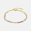 Bracelet - Luxenter - Lueo - Laque multicolfinition ore - finition or 18 carats - 16 cm + 3 cm de rallonge