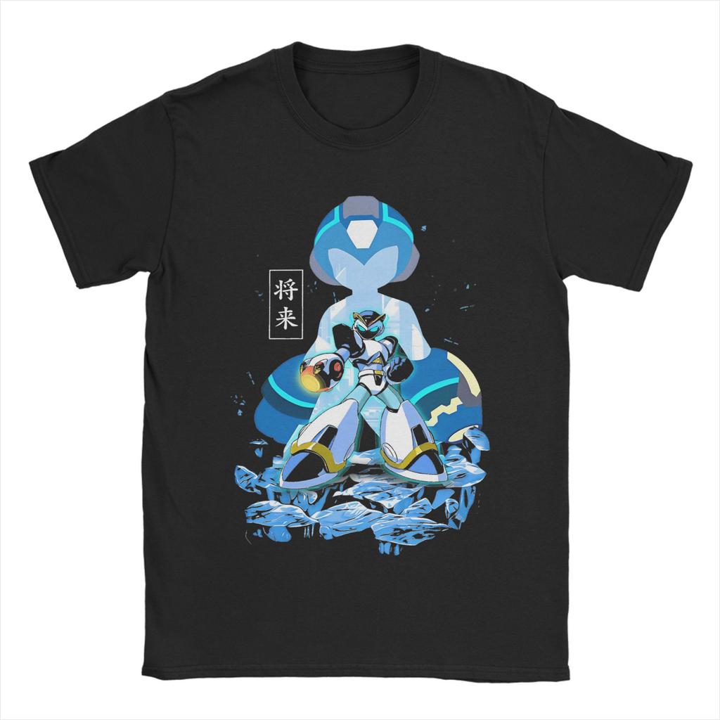 Streetwear Megaman X Zero Art T-Shirt For Men Women O-neck Short Sleeve Tops Shirts  Cotton Summer Clothing