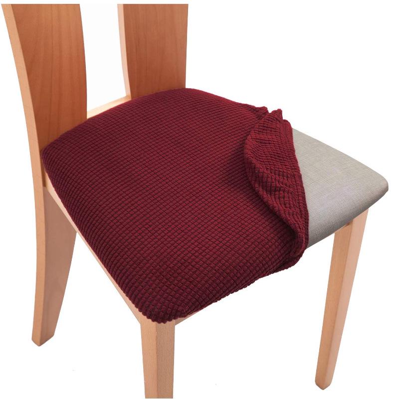 Morse Polar Fleece Potah na polštář na židli Strečový Levný Jídelní polštář Potah na sedák Bez chrániče opěradla Pro kuchyňské židle Hotel Domov
