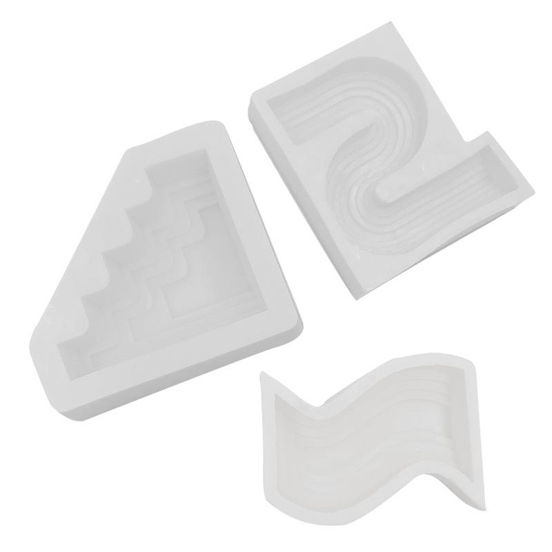 Geometric S & N-Shape Arch Aromatherapy Candle Silicone Mold