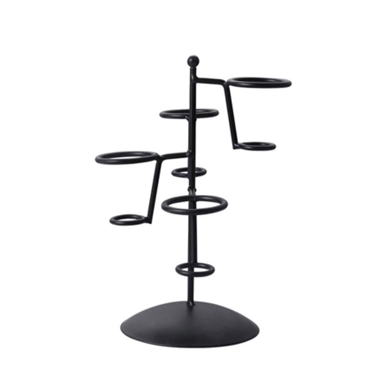 Iron Ice Cream Cone Holder Ice Cream Stands Ice Cream Rack with Base Display Snow Cones Sushi Hand Rolls Popcorn Candies