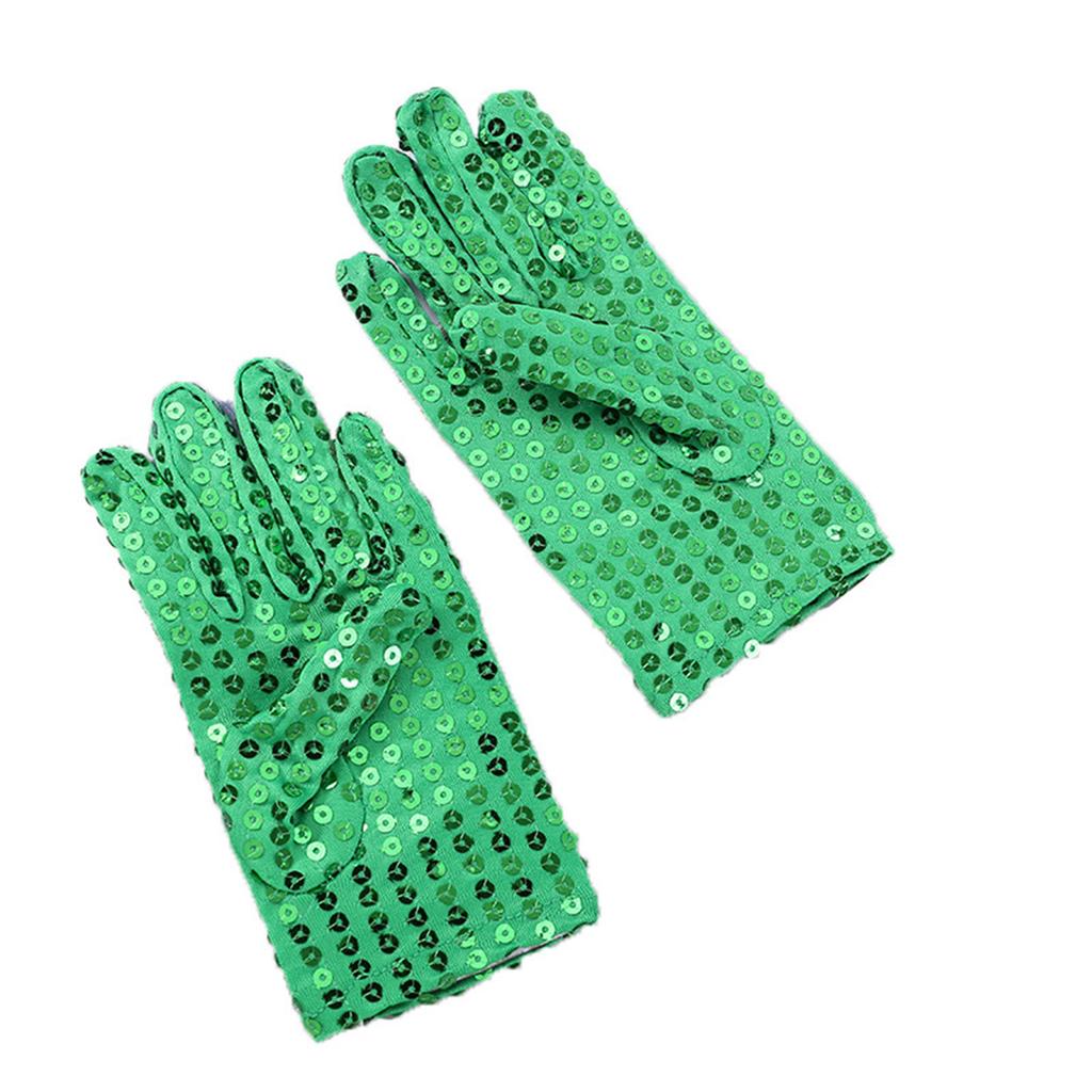 Dětské třpytivé flitrové rukavice Lehké rukavice s plnými prsty Rukavice na zpívání Třpytivé taneční rukavice na vánoční večírek