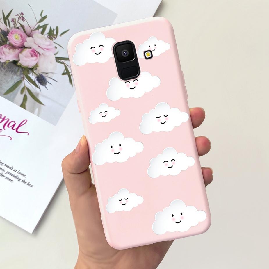 For Samsung Galaxy A6 Plus 2018 Case SM-A605F Cute Dinosaur Cartoon Cover Soft TPU Phone Case For Samsung A6 2018 A600F A6+ Bags