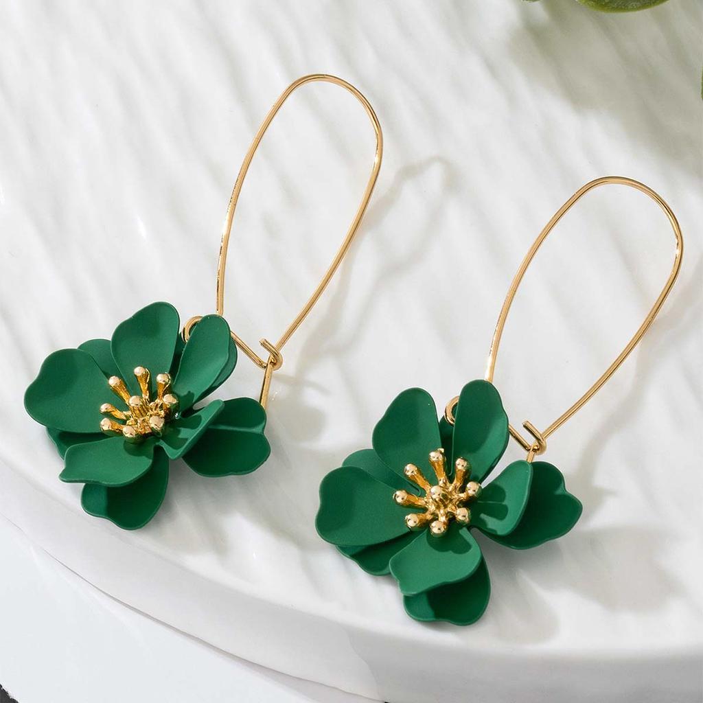 Blumenohrringe für Damen, mit einem süßen und frischen Temperament, modisches und vielseitiges Blumenschmuckgeschenk