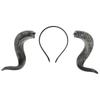 Sheep Horn Headhand Headwear: Halloween Costume Gothic Horn Hair Hoop for Cosplay Party PU Horns Hair Accessory for Men and Women-Good