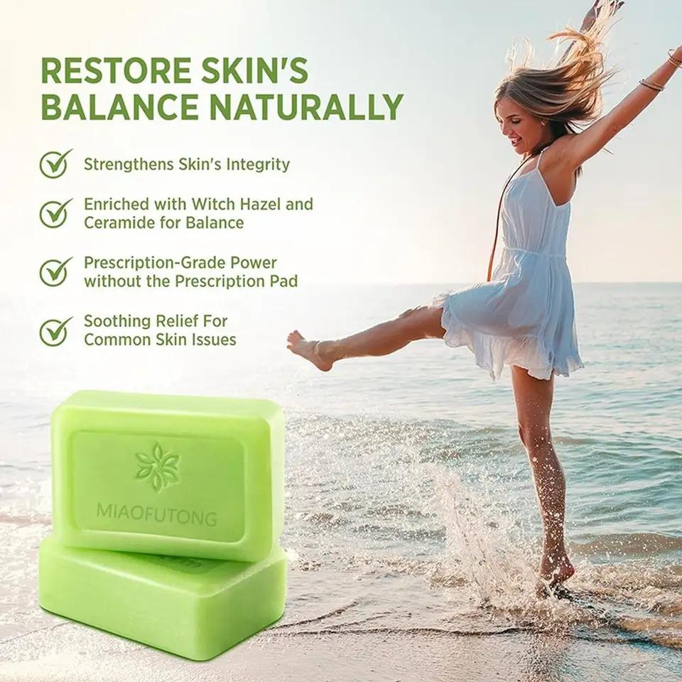 Tea Tree Soap, Soap Bar with Tea Tree Oil, Natural Soaps for Body Skin Cleaning,Gentle Exfoliating Bar Soap