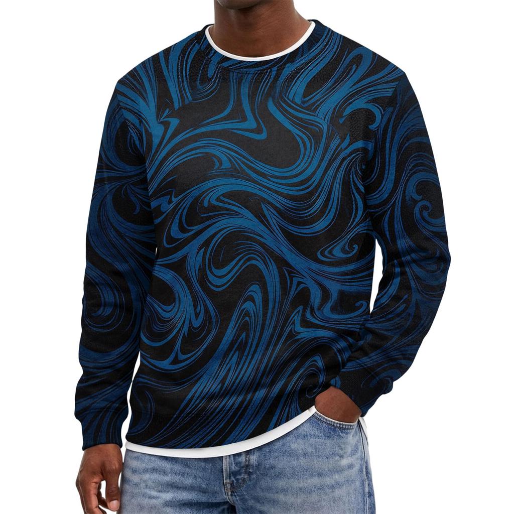 Men's Gradient Neck Sweatshirt