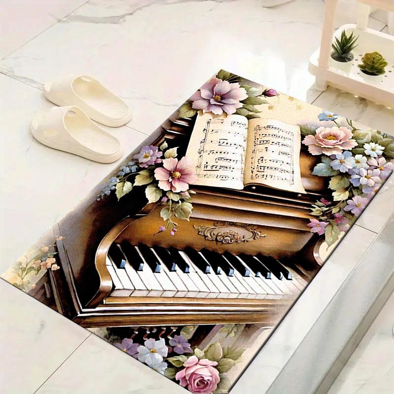 Music Life Carpet Rug for Living Room Bedroom Home Sofa Decoration,Kids Play Non-slip Floor Mat