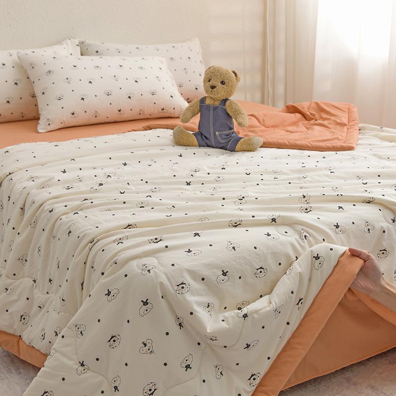 Sleeping Grid A-Class Light Oxygen Cotton Soybean Summer Blanket