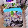 Animation ZERO - Another World Bedding Set for Adult Kids,Ramu Rem Duvet Cover Set with Pillowcases Children's birthday gift