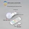 E27 RGB Rechargeable Light Bulb with Remote Control and Timer, Dimmable Touch Control, 2700K Smart LED Bulb for Home Decor and Parties