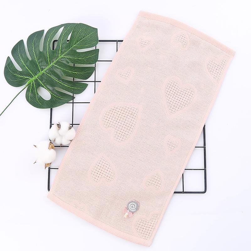 Pure Cotton Absorbent Square Face Wash Towel Korean Style Lovely Breathable Tender Skin-friendly Household Adults All-Purpose