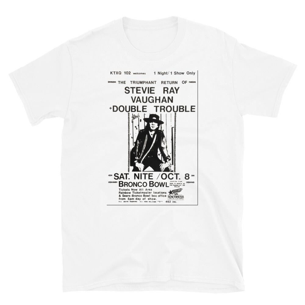 

Винтажная футболка Стиви Рэя Вона и Double Trouble в Bronco Bowl M